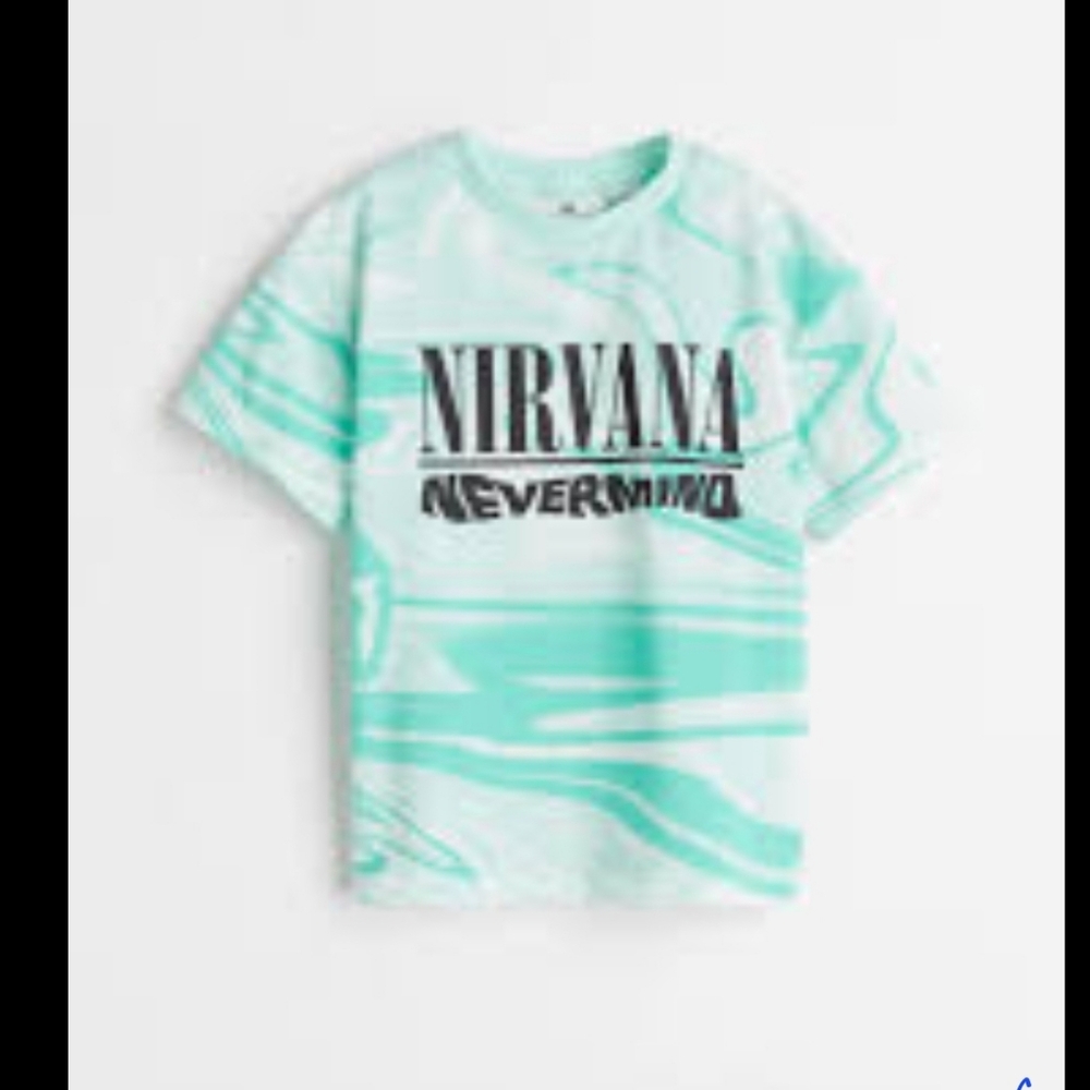 H&M boys size 5-6 nirvana t shirt
